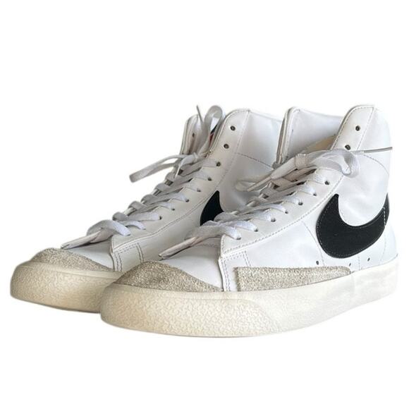 Women Nike Blazer Mid 77 554725-095 Leather Athletic Sneaker Shoes Size 11 White - Picture 2 of 6